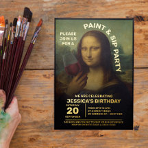 Paint and Side Birthday Party