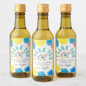 Paint and Side Birthday Wine Gastgeschenk Vielen D Weinetikett (Flaschen)