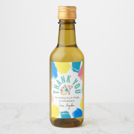 Paint and Side Birthday Wine Gastgeschenk Vielen D Weinetikett