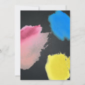 Paint and Sip Chalkboard Bachelorette Art Party Einladung (Rückseite)