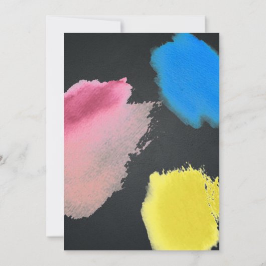 Paint and Sip Chalkboard Bachelorette Art Party Einladung (Rückseite)