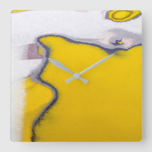 Paint Art des Autos Quadratische Wanduhr (Vorderseite)