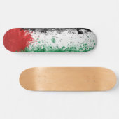Paint Art Grunge Palestine Flag Skateboard (Horizontal)