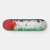 Paint Art Grunge Palestine Flag Skateboard (Horizontal)