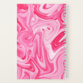 Paint Art INITIALS Pink Valentinstag drehen Notizblock (Rückseite)