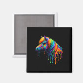 Paint Art Miniatur Reiten Magnet (Vorderseite/Rückseite)