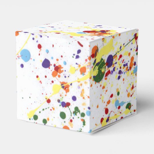 "Paint/Art Party" Cube Fevor Box Geschenkschachtel (Rückseite)