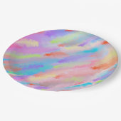 PAINT ART TEXTURED ABSTRAKT PAPPTELLER (Schrägansicht)