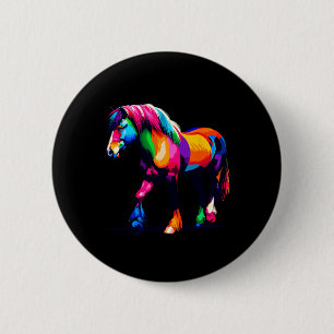 Paint Art Welsh Pony und Cob Reitsport Eque Button
