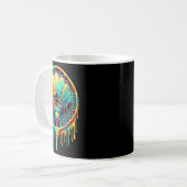 Paint Badminton Player Shuttle Racket zum Abtropfe Kaffeetasse (Vorderseite Links)