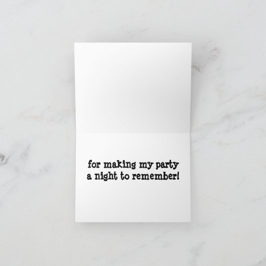 Paint Ball Dankeschön Karte (Innenseite)