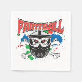 Paint Ball Skull Serviette (Vorderseite)