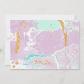 Paint Birthday Einladung mit Foto (Rückseite)