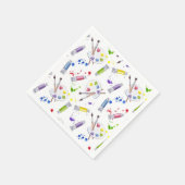 Paint Birthday Party Kunstgewerbe Serviette (Ecke)