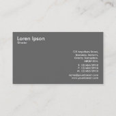 Paint Blocks - Ocean Green on Dk Green Visitenkarte (Rückseite)