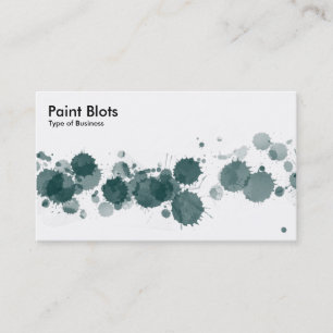 Paint Blots - Dk Green Visitenkarte