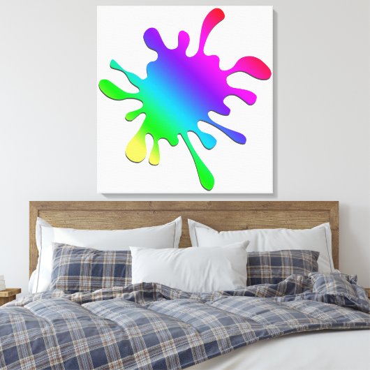 Paint Blotter Leinwanddruck (Insitu (Schlafzimmer))