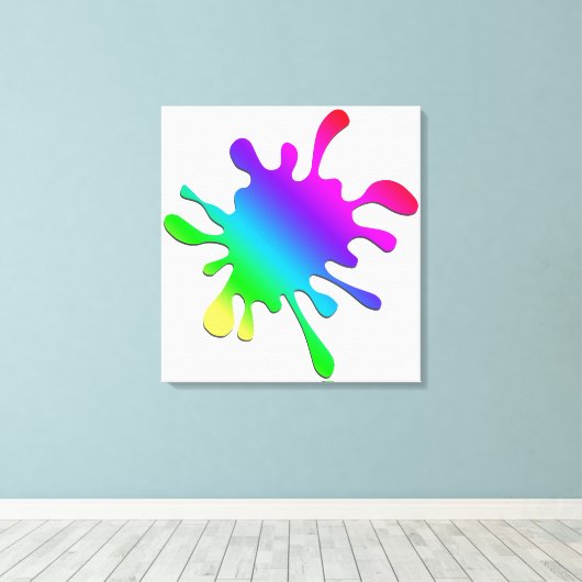 Paint Blotter Leinwanddruck (Insitu (Holzboden))