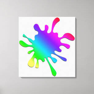 Paint Blotter Leinwanddruck