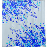 Paint Blue Duschvorhang (Vorderseite)