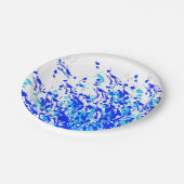 Paint Blue Pappteller (Schrägansicht)