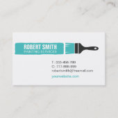 Paint Brush and Trail Painting Business Card Visitenkarte (Vorderseite)