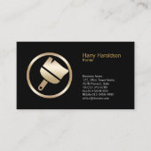 Paint Brush Icon Painter Business Card Visitenkarte (Vorderseite)