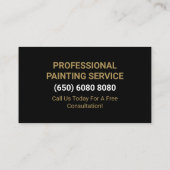 Paint Brush Painter House Malerei Visitenkarte (Rückseite)