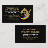 Paint Brush Painter House Malerei Visitenkarte (Vorne/Hinten)