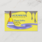 Paint Brush Painter Painter Painting Business Card Visitenkarte (Vorderseite)