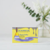 Paint Brush Painter Painter Painting Business Card Visitenkarte (Stehend Vorderseite)
