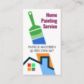 Paint Brush Painting-Zuhause Visitenkarte (Vorderseite)