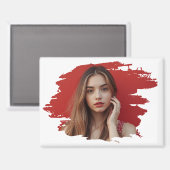 Paint Brush Photo Magnet (Vorderseite/Rückseite)