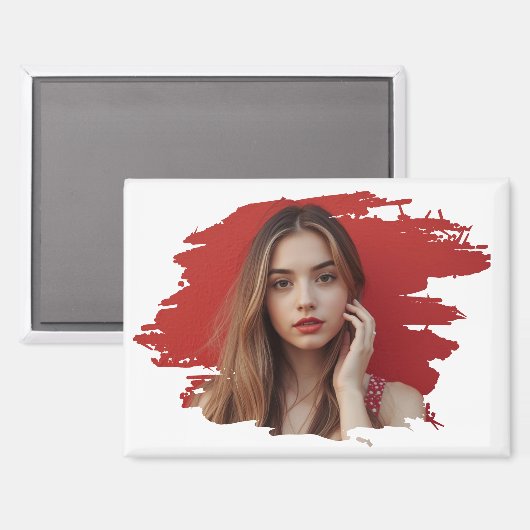 Paint Brush Photo Magnet (Vorderseite/Rückseite)