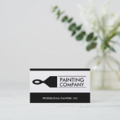 Paint Brush Platinum Visitenkarte (Stehend Vorderseite)