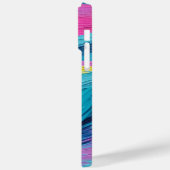 Paint Brush Stroke Abstrakt Ocean Waves Neuralfarb Case-Mate iPhone Hülle (Rückseite / Links)