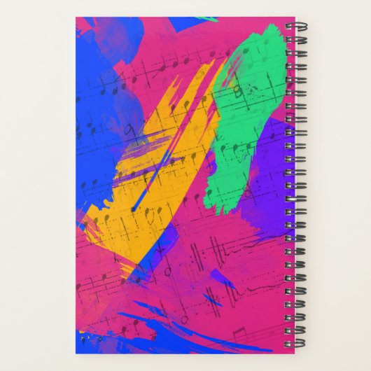 Paint Brush Strokes Budget Planer (Rückseite)