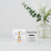 Paint Brush | Zuhause Visitenkarte (Stehend Vorderseite)