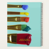 Paint Brushes Art Class Jahresplaner Lehrer Planer (Rückseite)