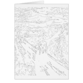 Paint by Numbers Card: Der Schrei