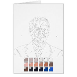 Paint by Numbers Card: Joe Biden