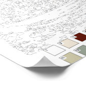 Paint by Numbers Poster: Boot Poster (Ecke)