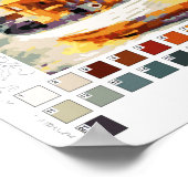 Paint by Numbers Poster (Kontur unten): Boot (Ecke)