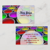 Paint Cans Business Card Visitenkarte (Vorne/Hinten)