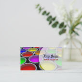 Paint Cans Business Card Visitenkarte (Stehend Vorderseite)