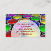 Paint Cans Business Card Visitenkarte (Rückseite)