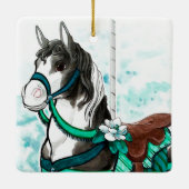 Paint Carousel Horse Ornament (Rückseite)