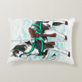 Paint Carousel Pferdekissen Dekokissen (Rückseite)