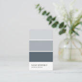 Paint Chip | Editierbare Farben - Designer Visitenkarte (Stehend Vorderseite)