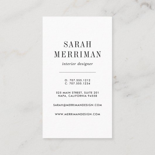 Paint Chip | Editierbare Farben - Designer Visitenkarte (Rückseite)